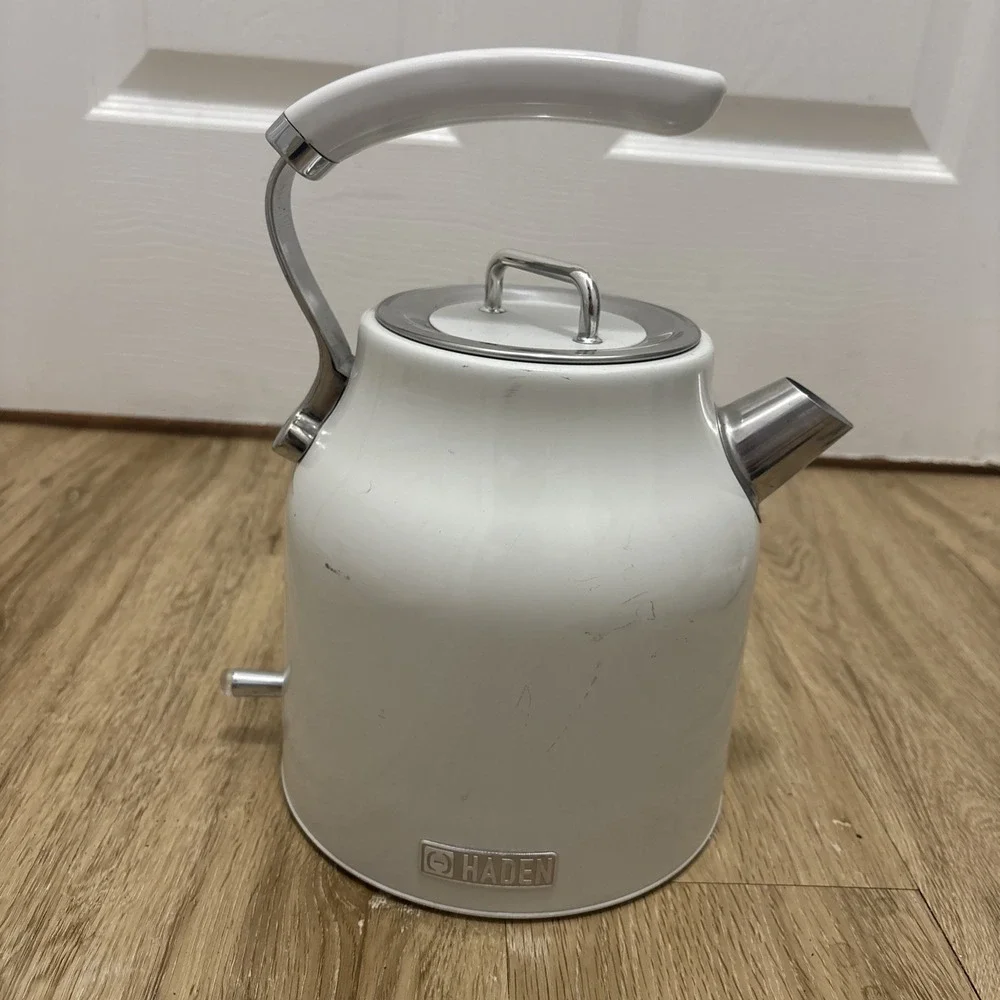 Haden Dorset 1.7L Electric Tea Kettle Stainless Steel with Auto Shut-Off Putty